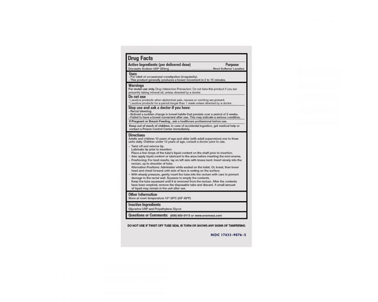 ENEMEEZ® Docusate Sodium 283mg Mini Enema, 5 Count – Enemeez